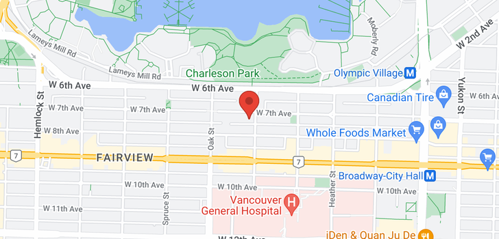 map of 305 908 W 7TH AVENUE
